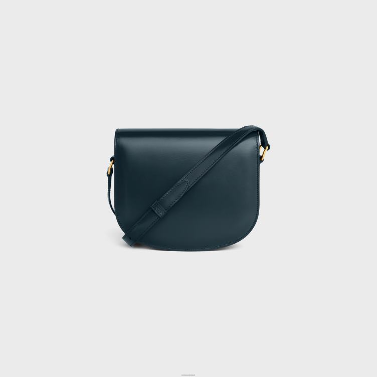 CELINE marineblauw besace clea van glanzend kalfsleer 4TLH8172