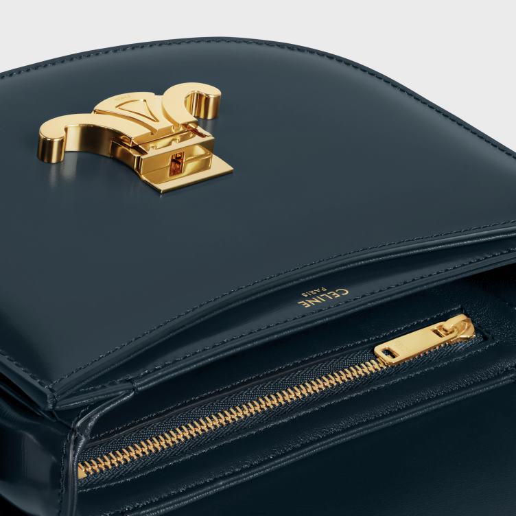 CELINE marineblauw besace clea van glanzend kalfsleer 4TLH8172