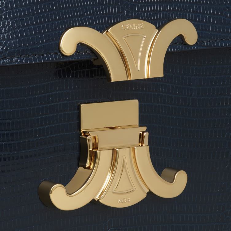 CELINE marineblauw tiener triomphe tas in hagedis 4TLH8117