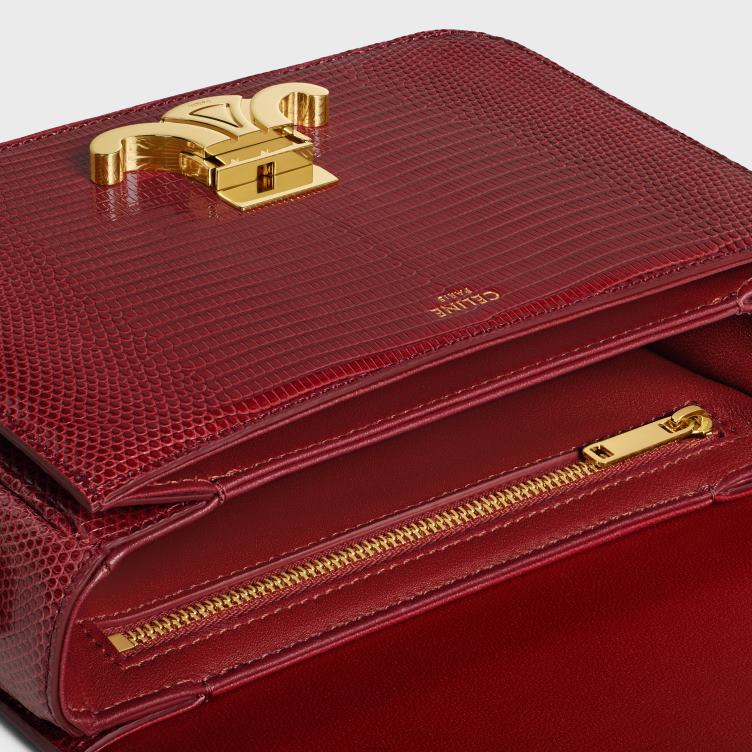 CELINE robijn tiener triomphe tas in hagedis 4TLH822