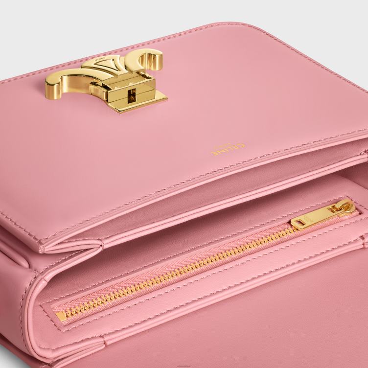 CELINE roos triomphe-tienertas van glanzend kalfsleer 4TLH847