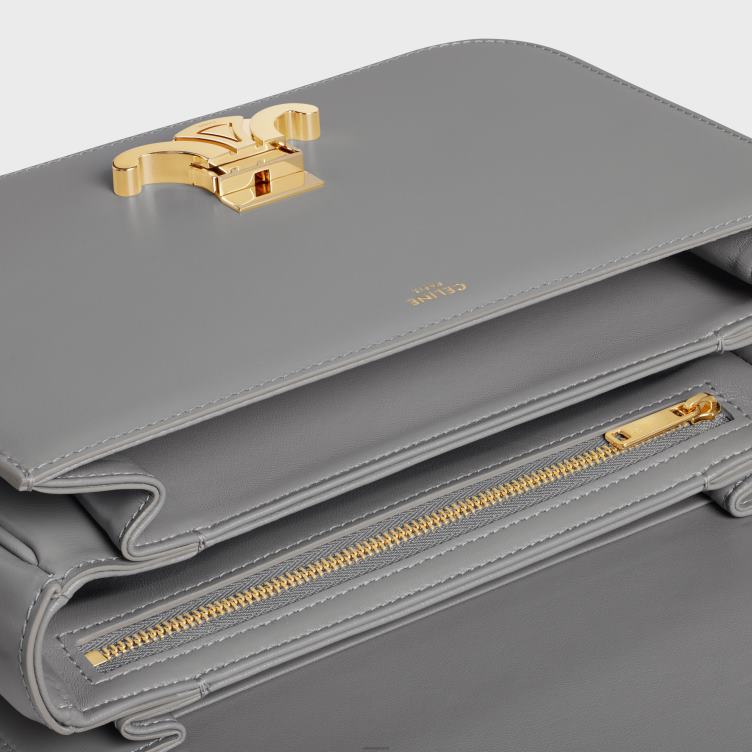 CELINE zink klassieke triomphe tas van glanzend kalfsleer 4TLH843