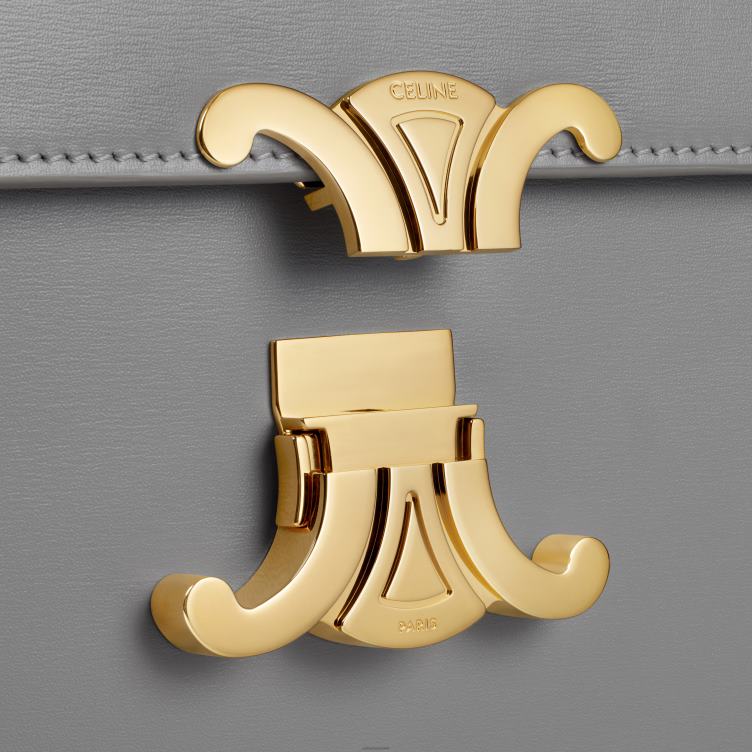 CELINE zink klassieke triomphe tas van glanzend kalfsleer 4TLH843