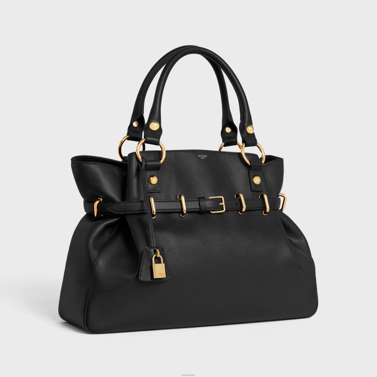 CELINE zwart Medium anita-tas van soepel kalfsleer 4TLH8273
