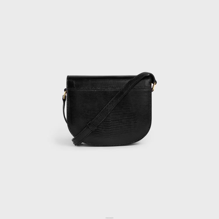 CELINE zwart besace clea in hagedis 4TLH8176