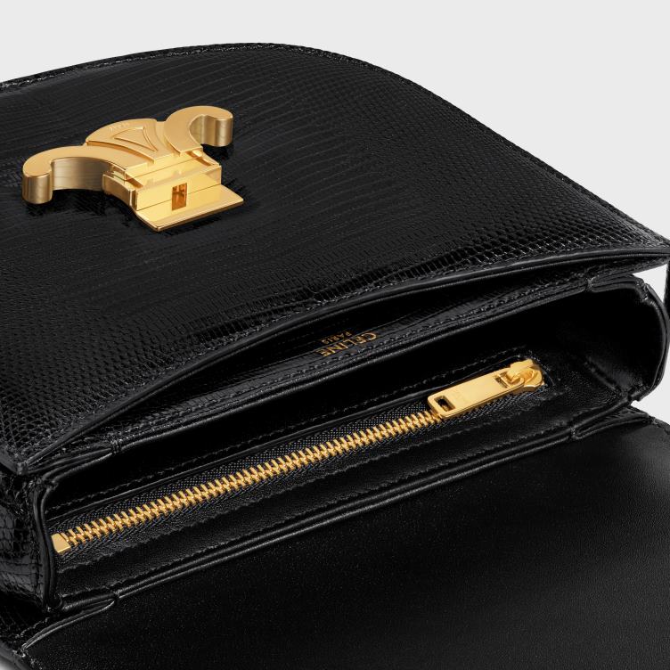 CELINE zwart besace clea in hagedis 4TLH8176