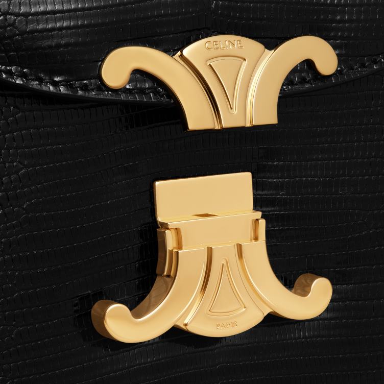 CELINE zwart besace clea in hagedis 4TLH8176