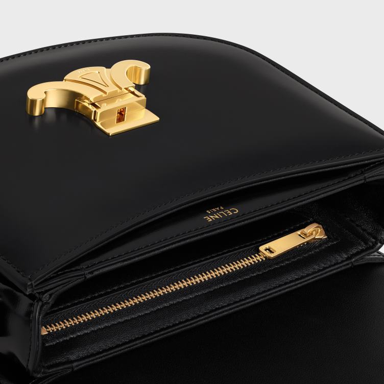 CELINE zwart besace clea van glanzend kalfsleer 4TLH858