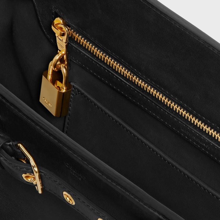 CELINE zwart conti tas van natuurlijk kalfsleer 4TLH8165