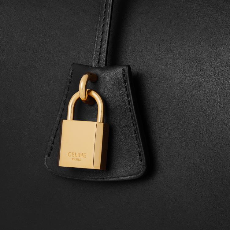 CELINE zwart conti tas van natuurlijk kalfsleer 4TLH8165