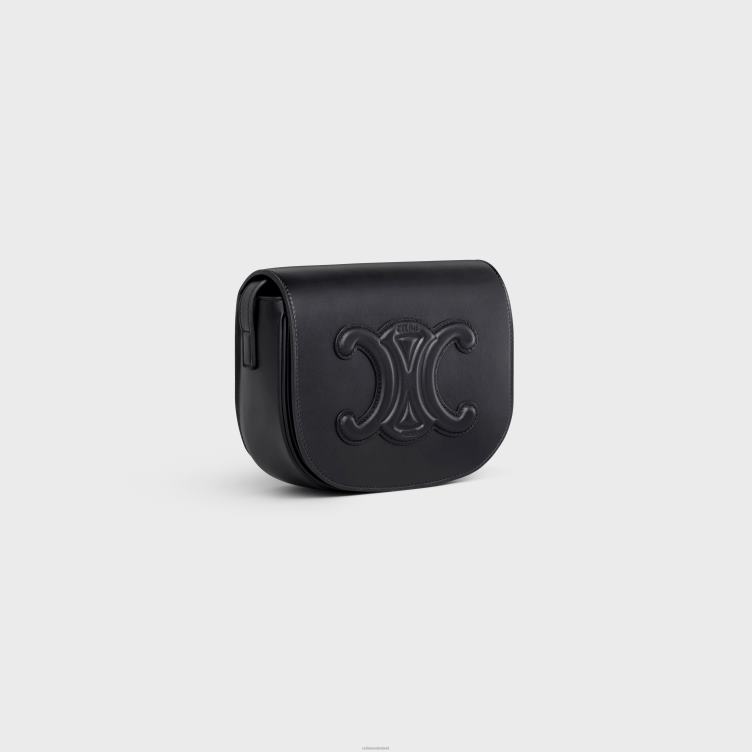 CELINE zwart folco cuir triomphe van glad kalfsleer 4TLH8209