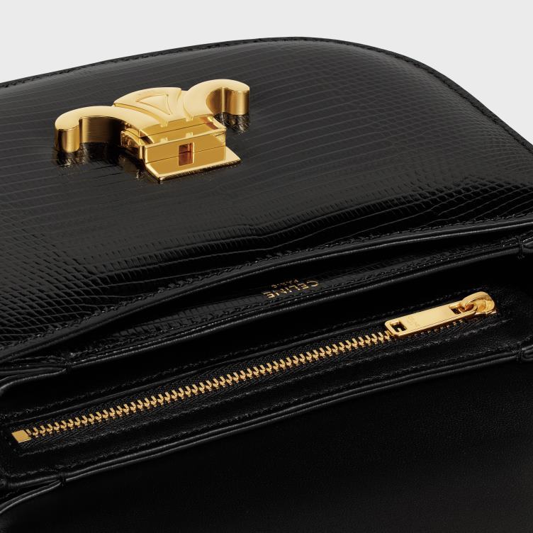 CELINE zwart ketting besace clea in hagedis 4TLH8171