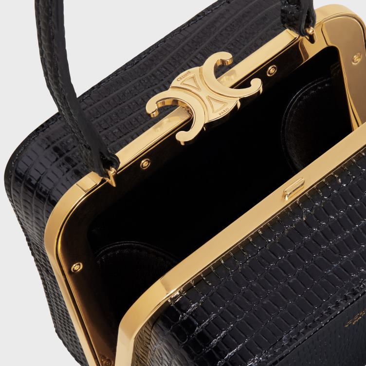 CELINE zwart lana minaudiere in hagedis 4TLH879