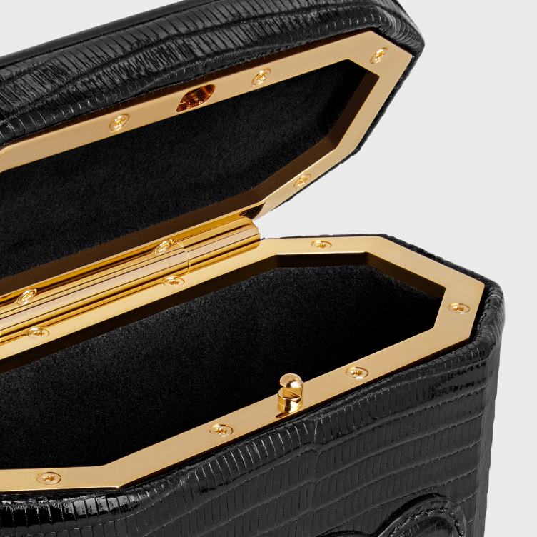 CELINE zwart slotzak cuir triomphe in hagedis 4TLH8213