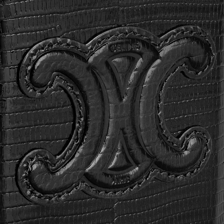 CELINE zwart slotzak cuir triomphe in hagedis 4TLH8213