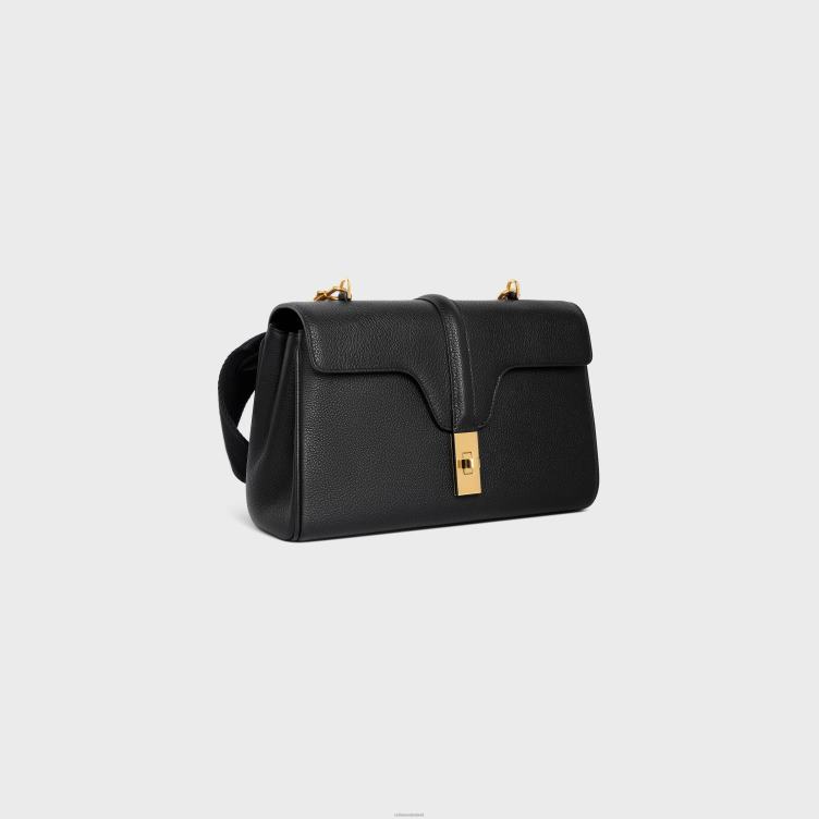 CELINE zwart teen soft 16 van soepel generfd kalfsleer 4TLH867