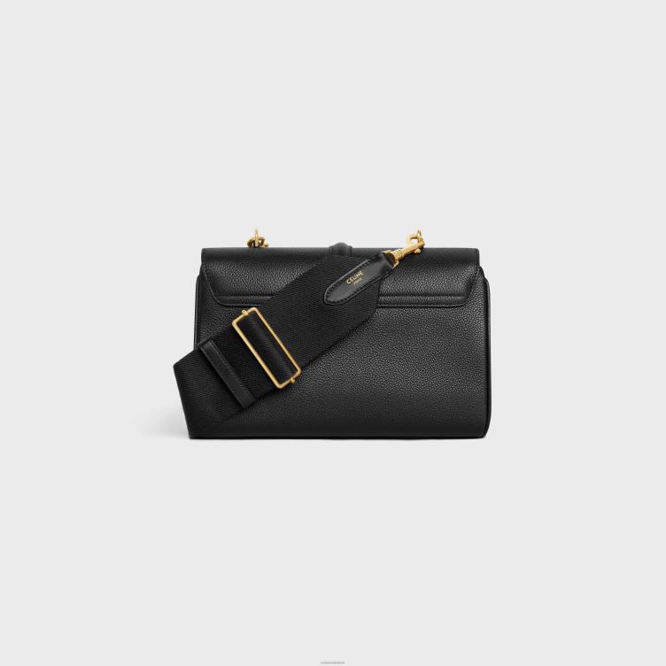 CELINE zwart teen soft 16 van soepel generfd kalfsleer 4TLH867