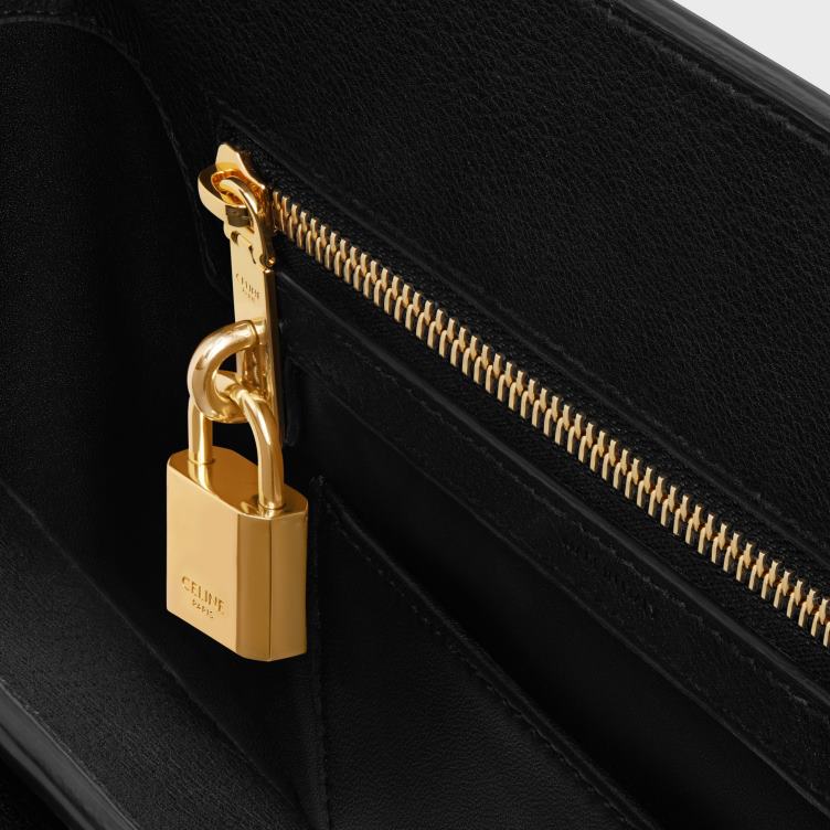 CELINE zwart tiener conti tas van soepel kalfsleer 4TLH877