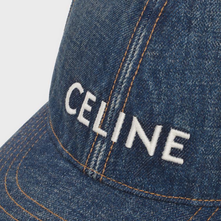 CELINE spoor wassen baseballpet in Union-wassing 4TLH82243