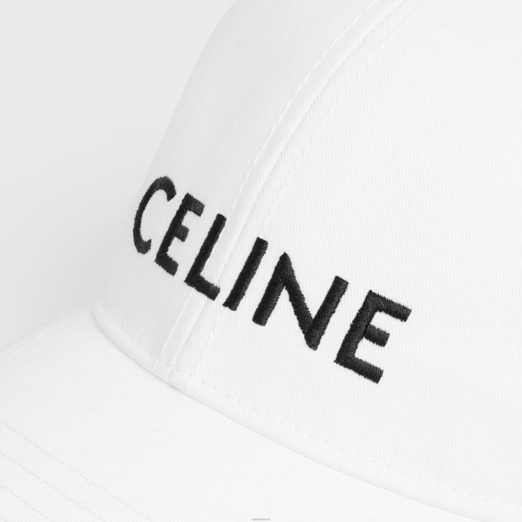 CELINE wit baseballpet van katoen 4TLH82240