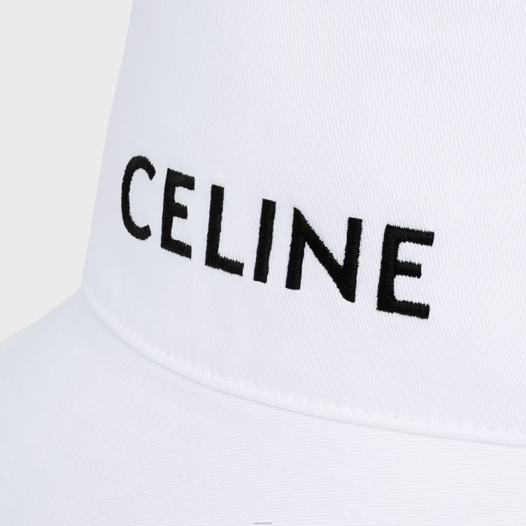 CELINE wit vissershoedje van katoen 4TLH82251