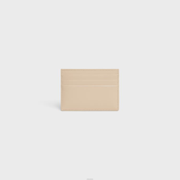 CELINE naakt triomphe-kaarthouder van glanzend kalfsleer 4TLH8489