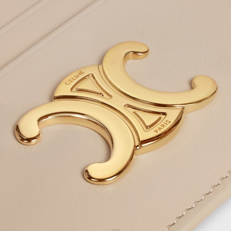 CELINE naakt triomphe-kaarthouder van glanzend kalfsleer 4TLH8489