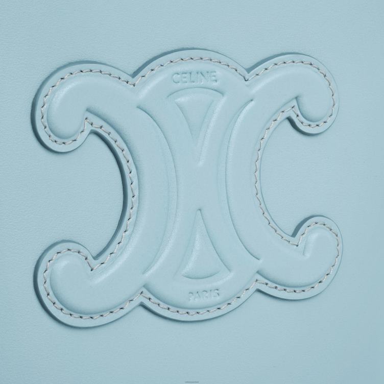 CELINE Californië blauw mini-emmer cuir triomphe van glad kalfsleer 4TLH8380