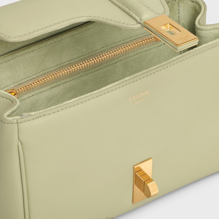 CELINE amandel groen mini soft 16 van glad kalfsleer 4TLH8395