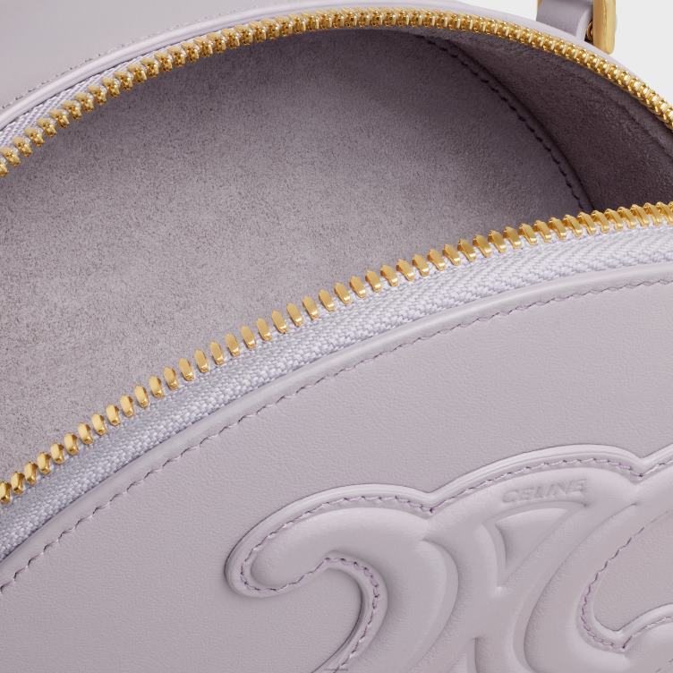 CELINE licht lila halvemaanvormige kast van glad kalfsleer 4TLH8379