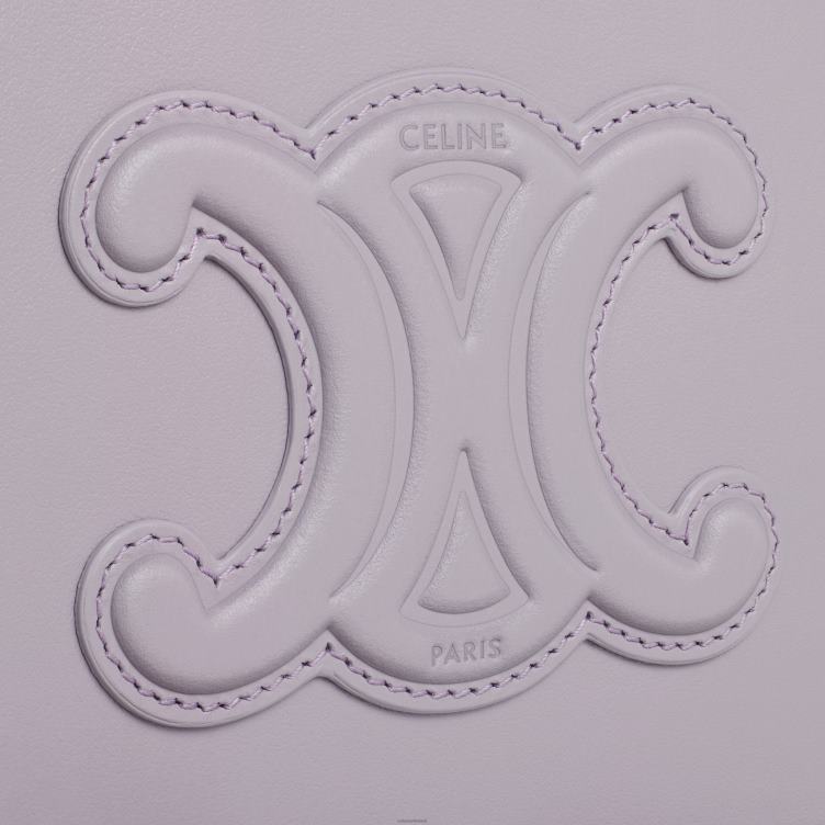 CELINE licht lila halvemaanvormige kast van glad kalfsleer 4TLH8379