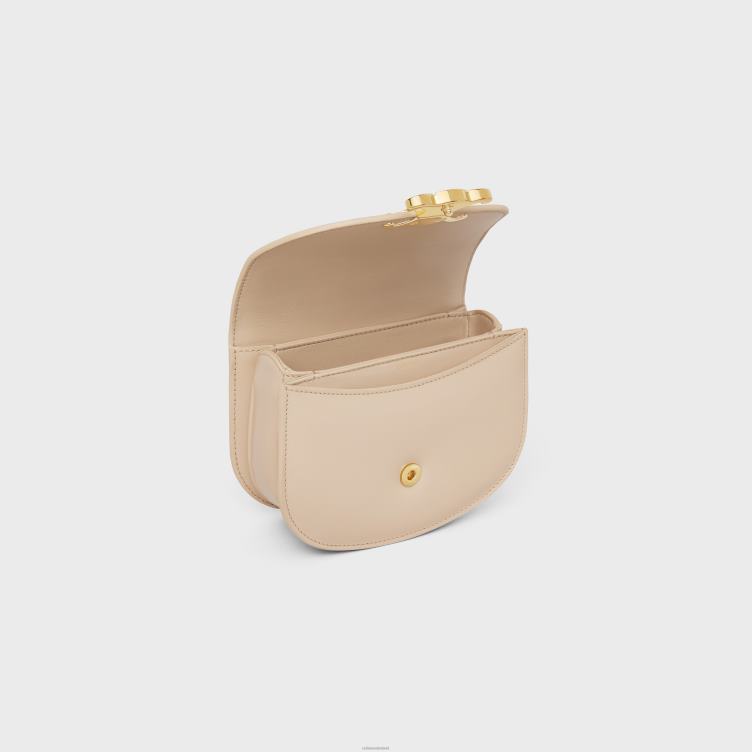 CELINE naakt mini besace clea van glanzend kalfsleer 4TLH8361