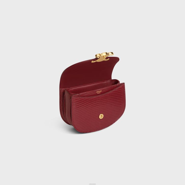 CELINE robijn miniketting besace clea in hagedis 4TLH8312