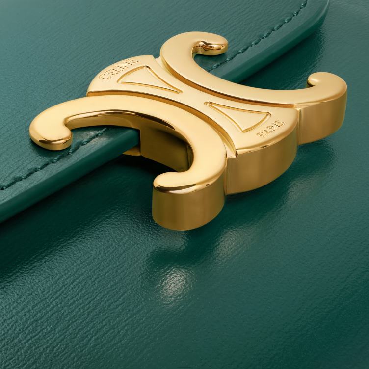 CELINE amazone kleine portemonnee triomphe van glanzend kalfsleer 4TLH8458