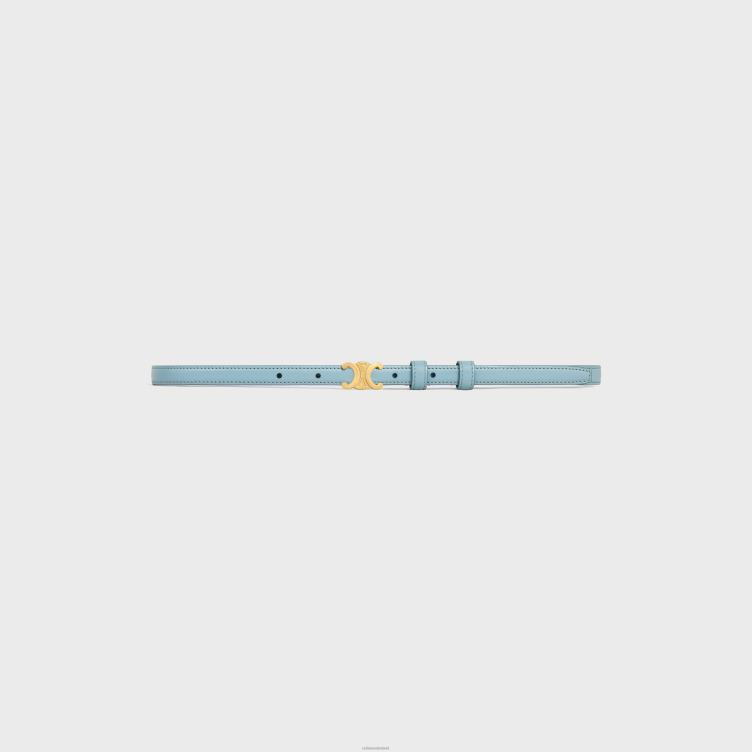 CELINE Californië blauw tiener triomphe riem van taurillonleer 4TLH81082