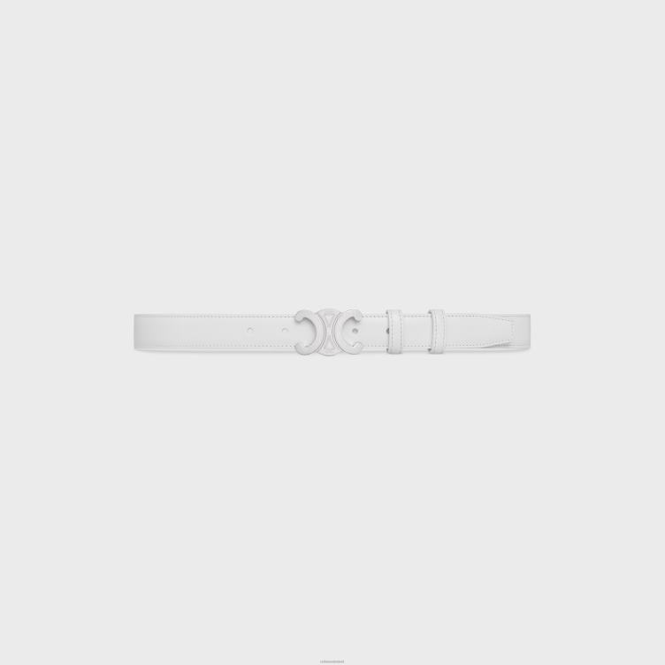 CELINE blanco de blanco medium triomphe riem van taurillonleer 4TLH81018