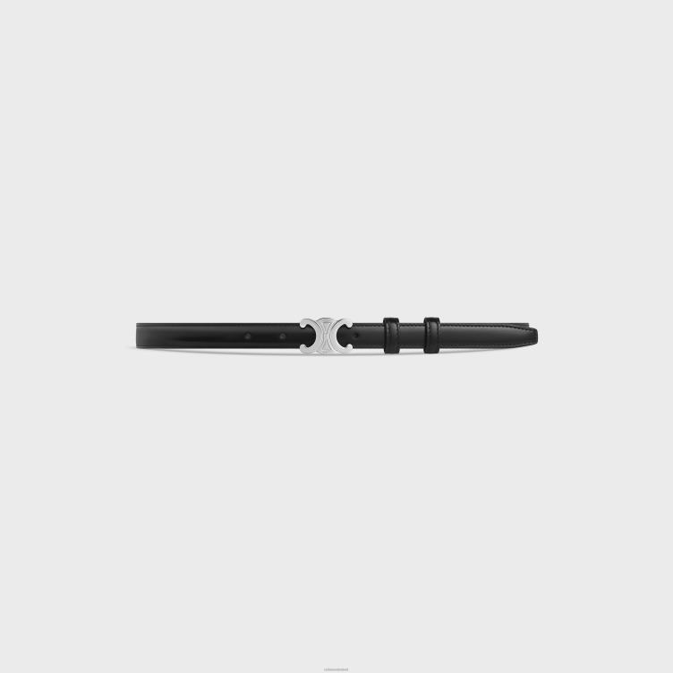 CELINE zwart kleine triomphe riem van taurillonleer 4TLH81071