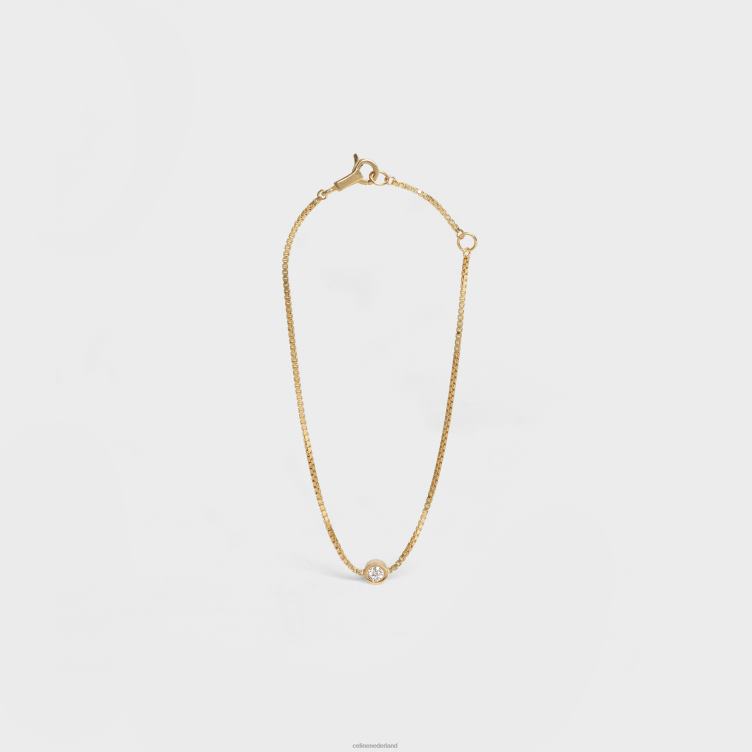 CELINE geel goud en wit sentimentele briljante armband in diamant 4TLH81401