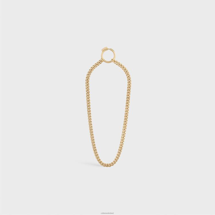 CELINE geel goud en wit systeme ketting in diamanten 4TLH81423
