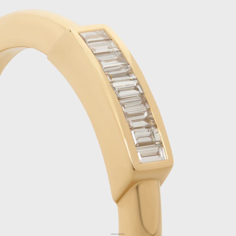 CELINE geel goud en wit systeme ring in diamanten 4TLH81425