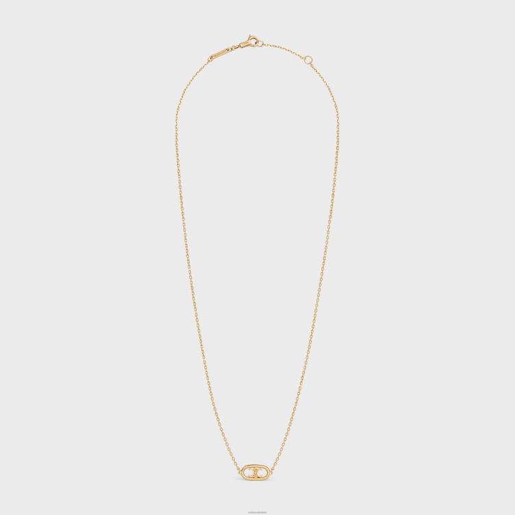 CELINE geel goud maillon triomphe ketting in 4TLH81383
