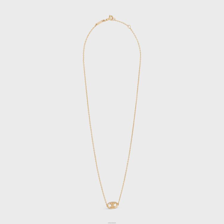 CELINE geel goud maillon triomphe ketting in 4TLH81383