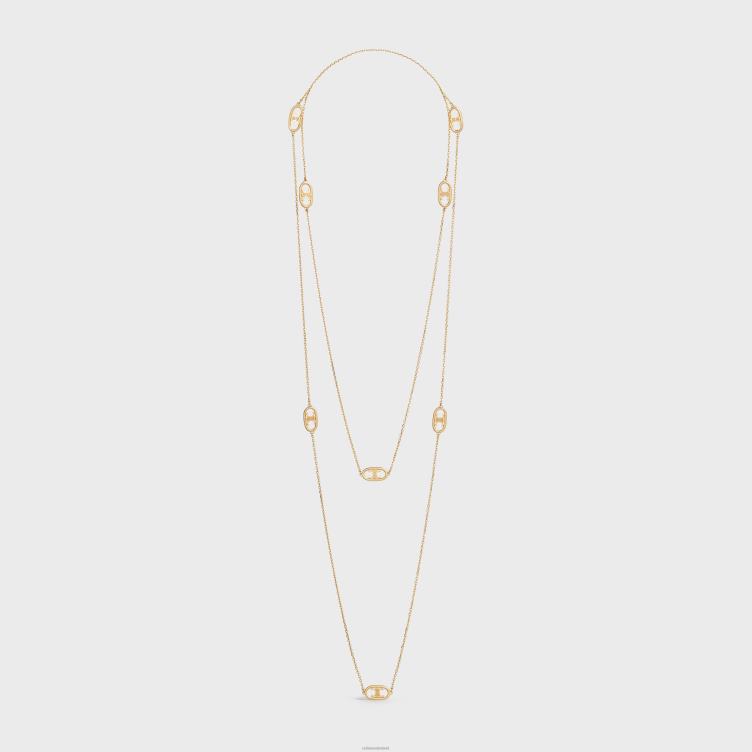 CELINE geel goud maillon triomphe sautoir in 4TLH81388