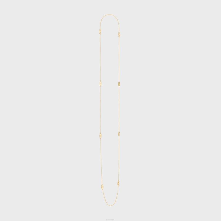 CELINE geel goud maillon triomphe sautoir in 4TLH81388