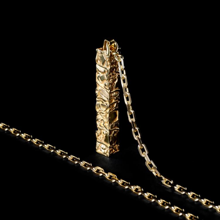 CELINE goud cesar project compressieketting in vermeil 4TLH81361