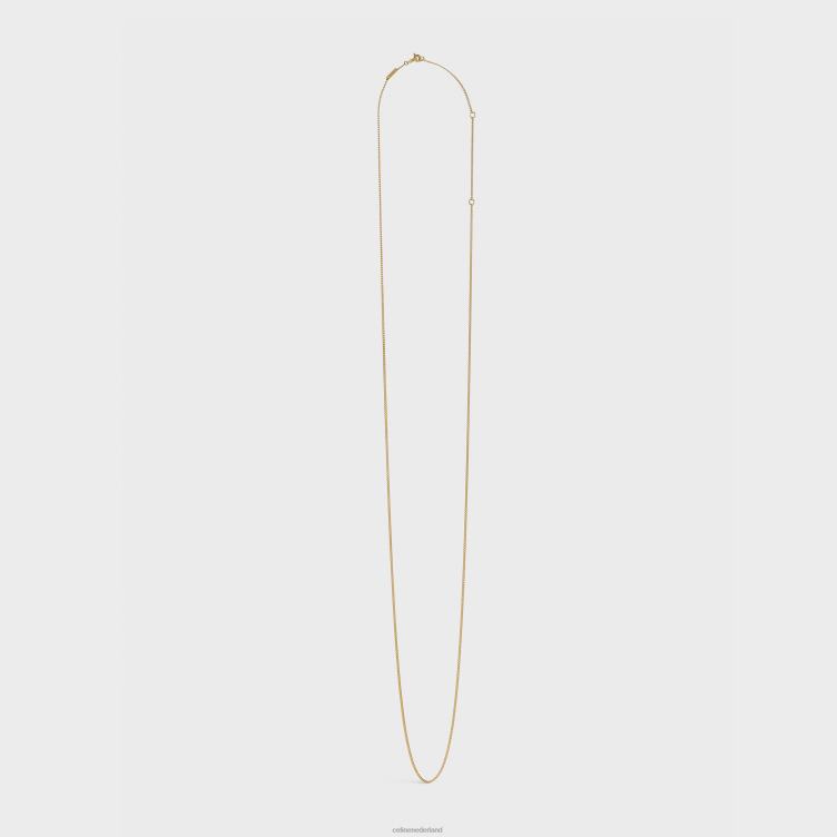 CELINE goud scheidbare ketting in messing met afwerking 4TLH81358