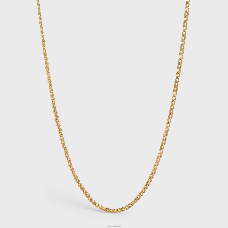 CELINE goud scheidbare ketting in messing met afwerking 4TLH81358
