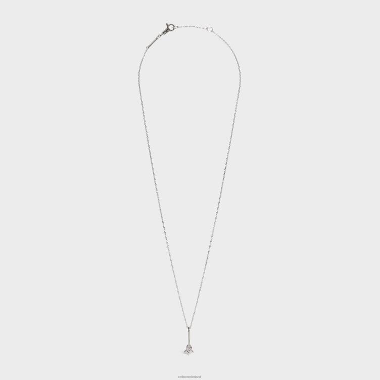 CELINE wit goud en wit etoile ketting in diamant 4TLH81417