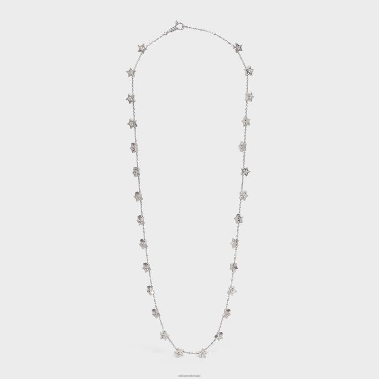 CELINE wit goud en wit etoile ketting met meerdere sterren in diamanten 4TLH81421