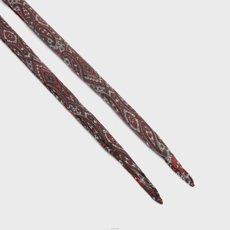 CELINE bruin/bordeaux dunne sjaal kasjmier zijde charmeuse 4TLH81222